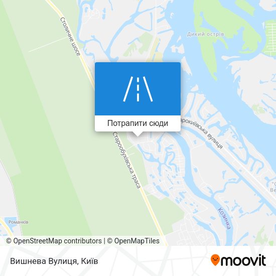 Карта Вишнева Вулиця