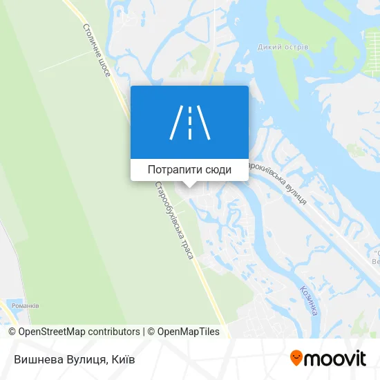 Карта Вишнева Вулиця