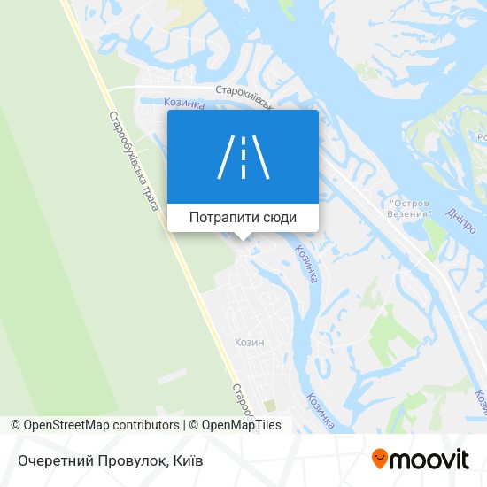Карта Очеретний Провулок
