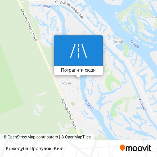 Карта Кожедуба Провулок