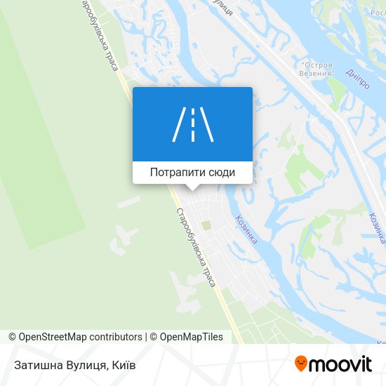 Карта Затишна Вулиця