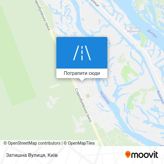 Карта Затишна Вулиця