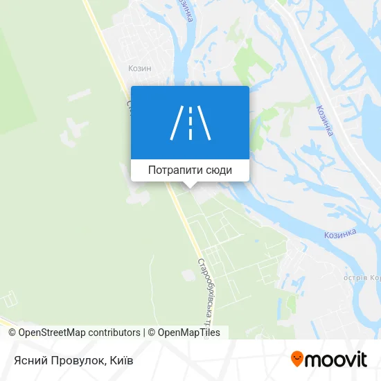 Карта Ясний Провулок