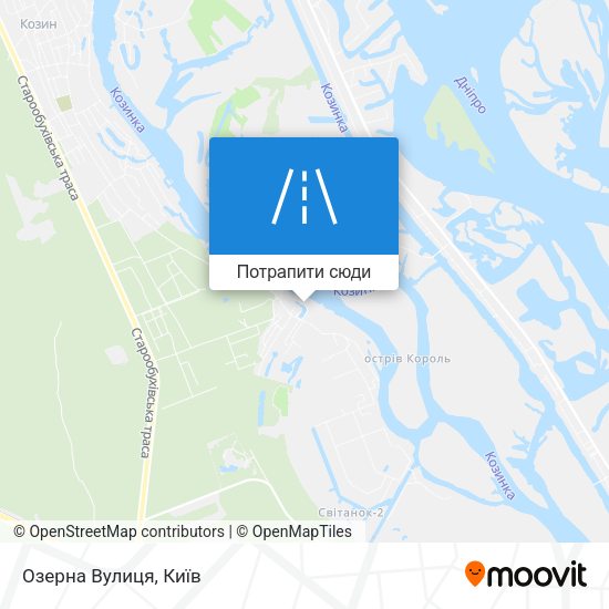 Карта Озерна Вулиця