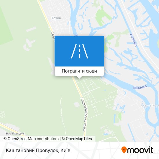 Карта Каштановий Провулок