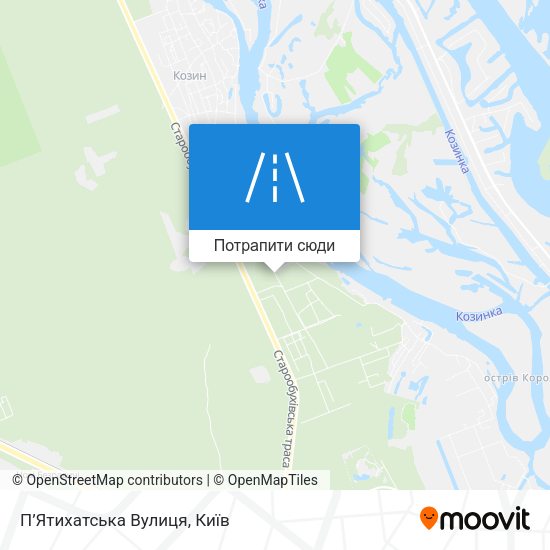 Карта П’Ятихатська Вулиця