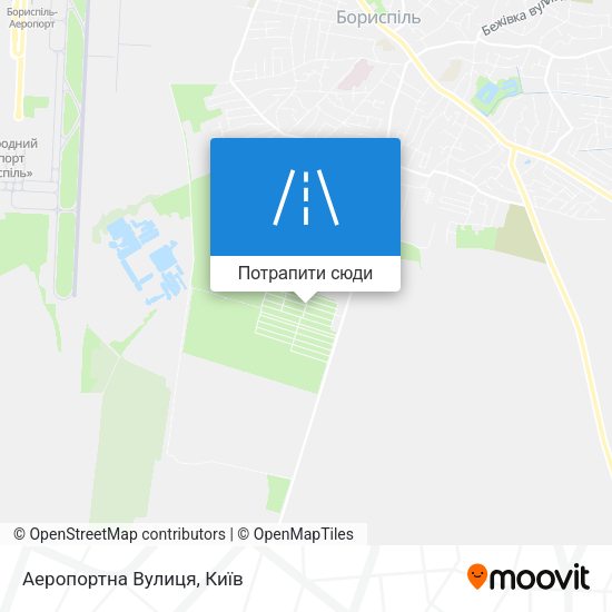 Карта Аеропортна Вулиця