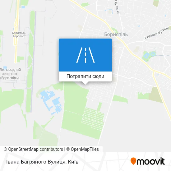 Карта Івана Багряного Вулиця