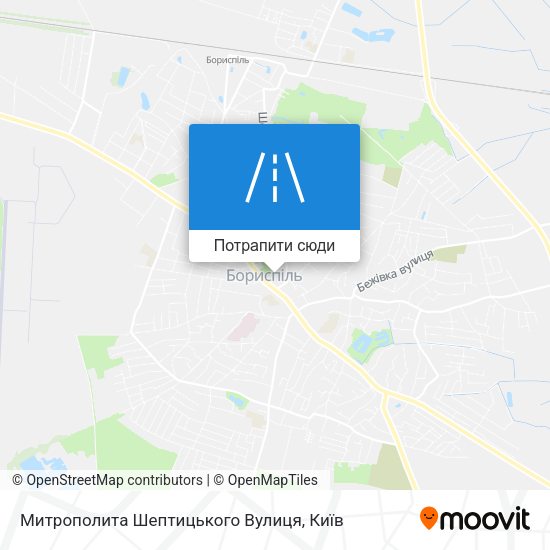 Карта Митрополита Шептицького Вулиця