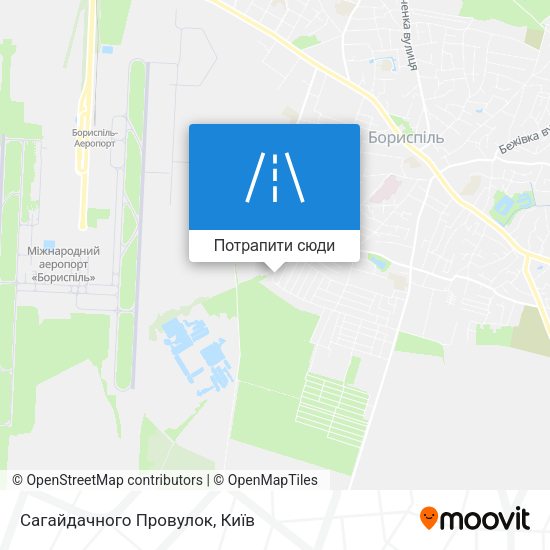 Карта Сагайдачного Провулок