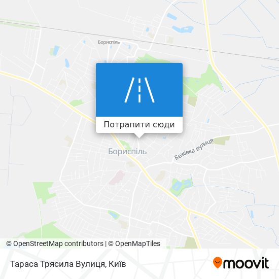 Карта Тараса Трясила Вулиця