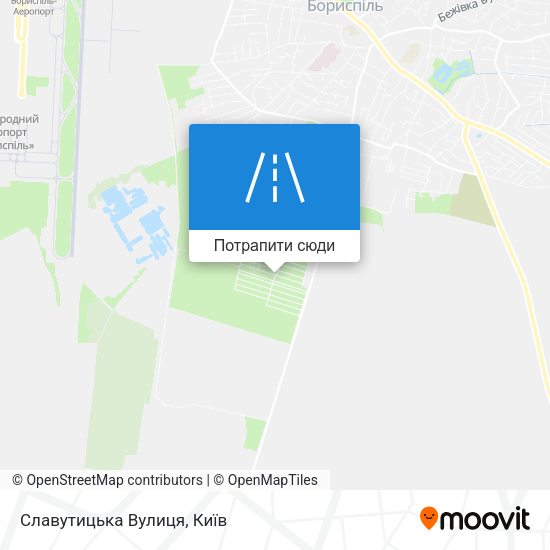 Карта Славутицька Вулиця