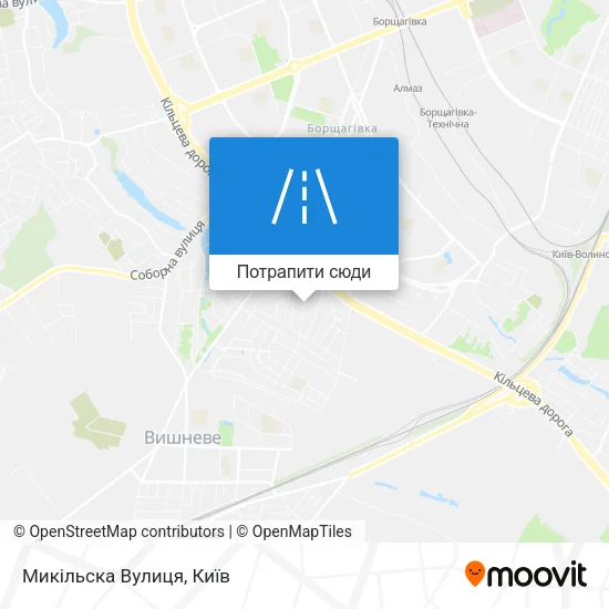 Карта Микільска Вулиця