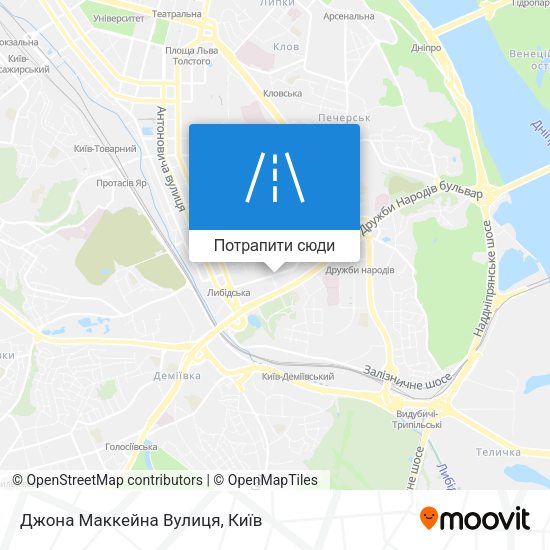 Карта Джона Маккейна Вулиця
