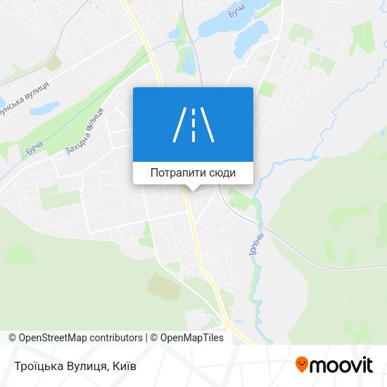 Карта Троїцька Вулиця