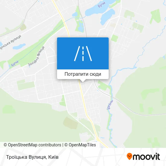 Карта Троїцька Вулиця