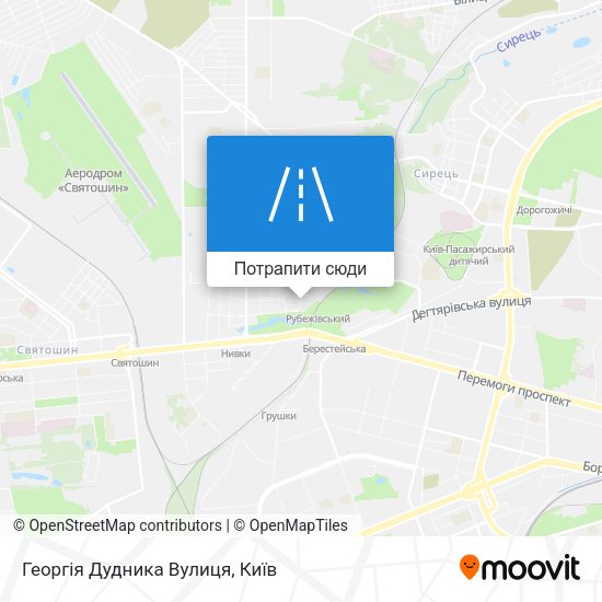 Карта Георгія Дудника Вулиця