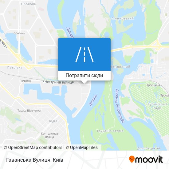 Карта Гаванська Вулиця