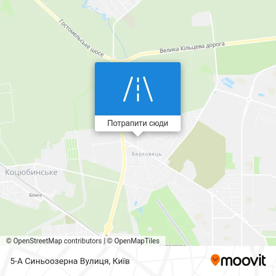 Карта 5-А Синьоозерна Вулиця