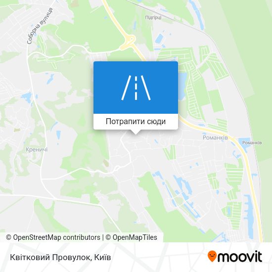 Карта Квітковий Провулок