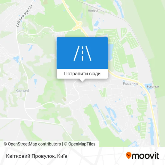 Карта Квітковий Провулок