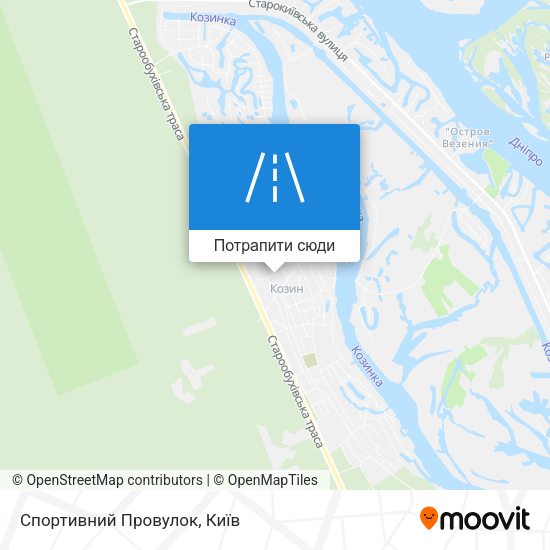 Карта Спортивний Провулок