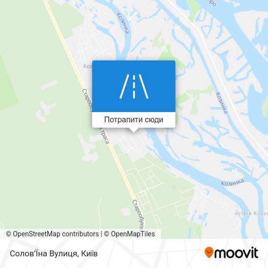 Карта Солов’Їна Вулиця
