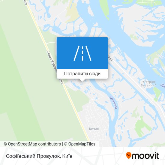 Карта Софіївський Провулок