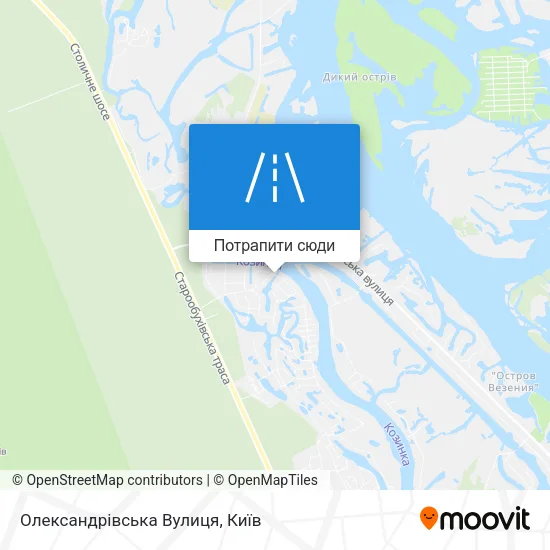Карта Олександрівська Вулиця