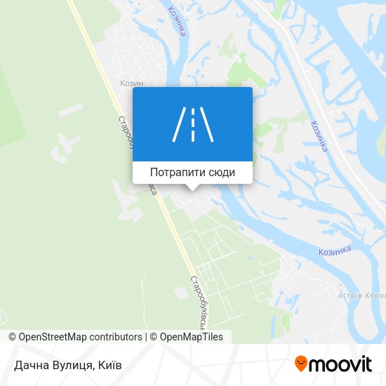 Карта Дачна Вулиця