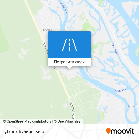 Карта Дачна Вулиця