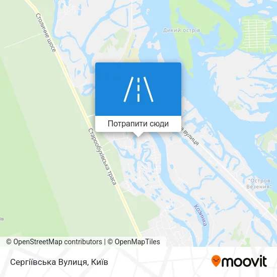 Карта Сергіївська Вулиця