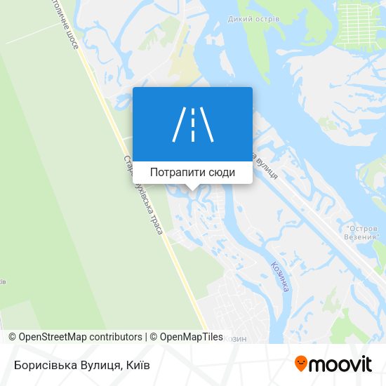 Карта Борисівька Вулиця