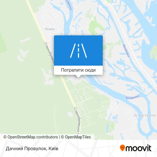 Карта Дачний Провулок