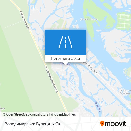 Карта Володимирська Вулиця