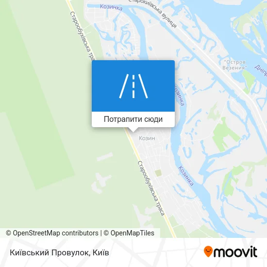Карта Київський Провулок