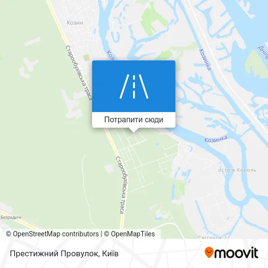 Карта Престижний Провулок