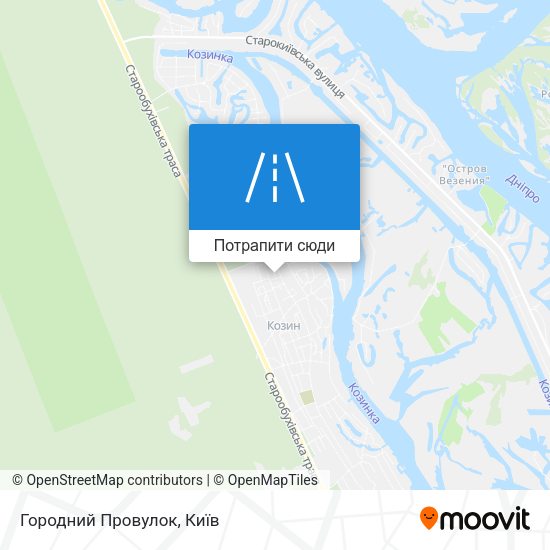 Карта Городний Провулок