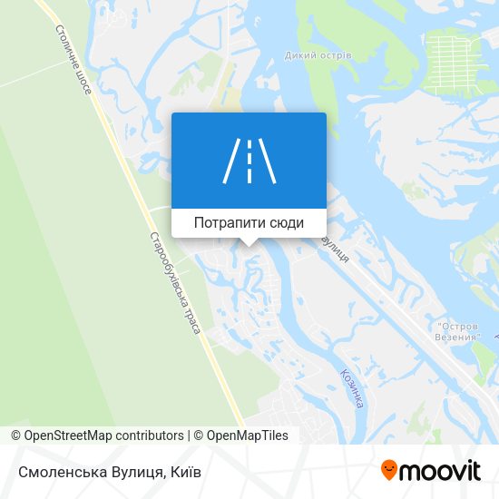 Карта Смоленська Вулиця