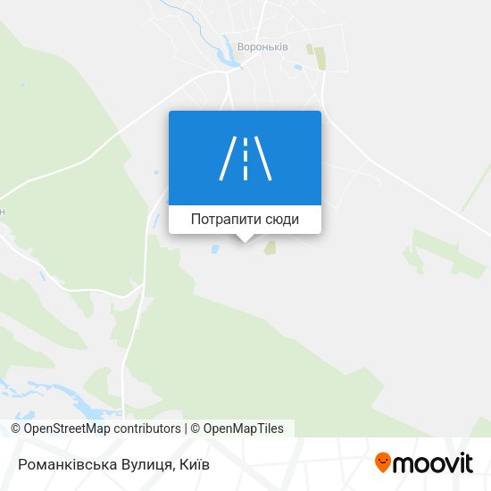 Карта Романківська Вулиця