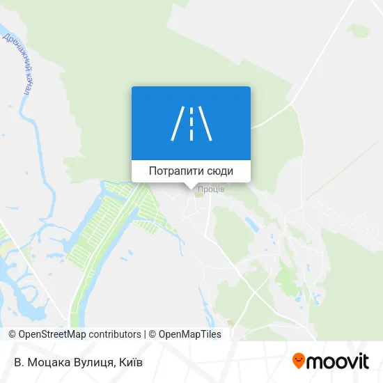 Карта В. Моцака Вулиця