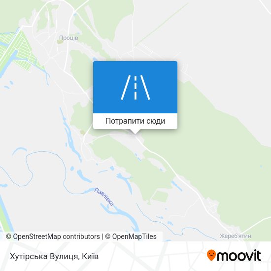 Карта Хутірська Вулиця