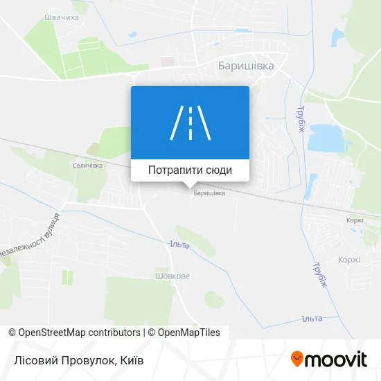 Карта Лісовий Провулок