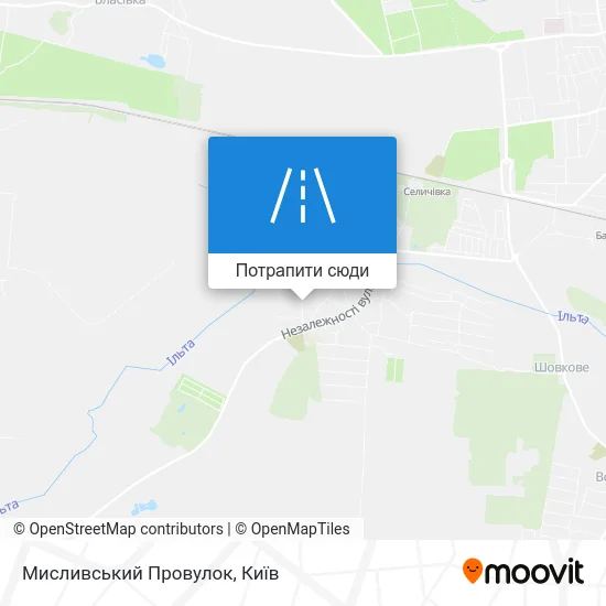 Карта Мисливський Провулок