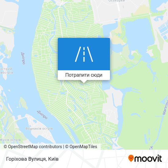 Карта Горіхова Вулиця