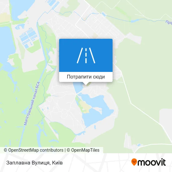 Карта Заплавна Вулиця