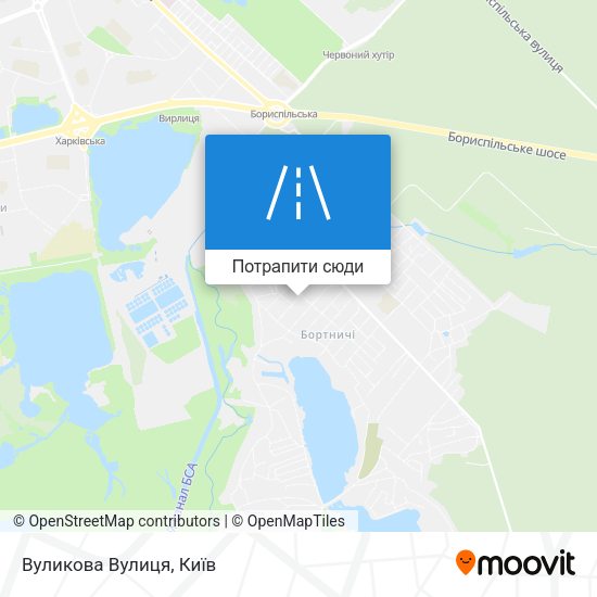 Карта Вуликова Вулиця