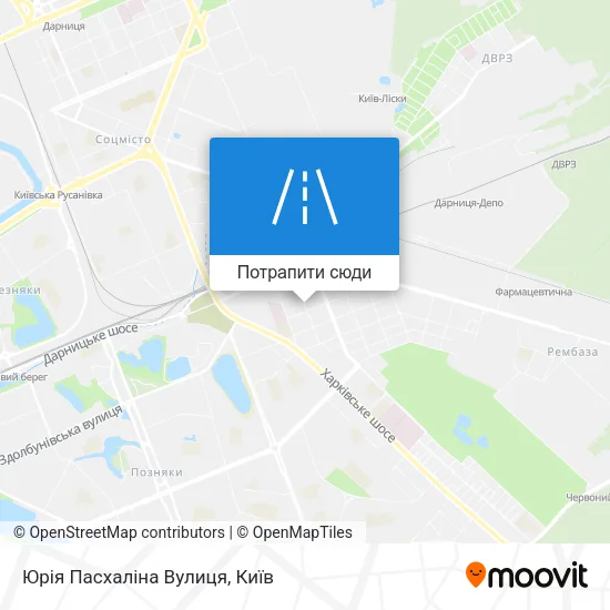 Карта Юрія Пасхаліна Вулиця