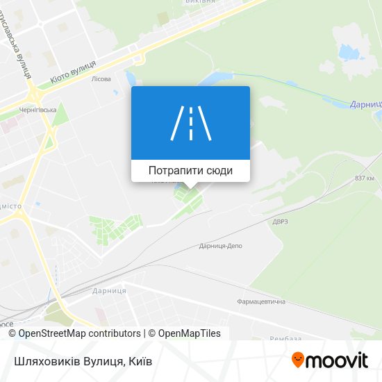 Карта Шляховиків Вулиця
