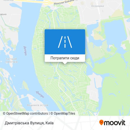 Карта Дмитрівська Вулиця